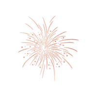 Copper Metallic Heart Firework png