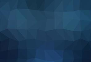 Dark BLUE vector shining triangular background.