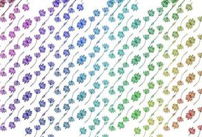 luz multicolor, arco iris vector doodle telón de fondo.