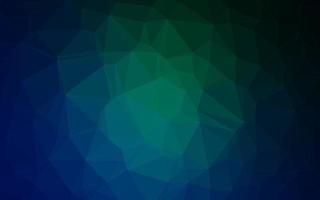 Dark Blue, Green vector abstract polygonal layout.