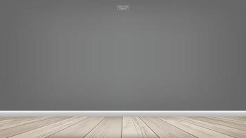 Empty wooden room space background. Interior abstract background for design and decoration. Vector. vector