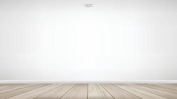 Empty wooden room space background. Interior abstract background for design and decoration. Vector. vector