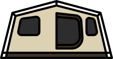 camping tent schets tekening png