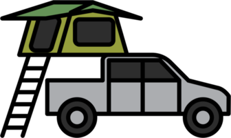 desenho de esboço de barraca de acampamento png