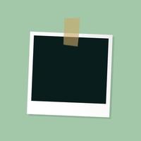 Blank Empty Instant Photo Picture Vector Icon Template