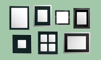 Empty Blank Rustic Picture Image Frame Vector Template