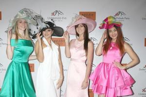 LOS ANGELES - JAN 5  Derby Prelude Models Derby Hats at the Unbridled Eve Derby Prelude Party Los Angeles at the Avalon on January 5, 2018 in Los Angeles, CA photo