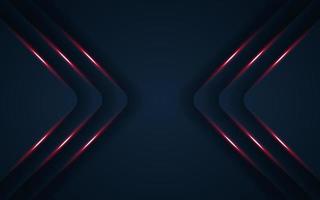 Vector abstract dark navy with red light line and text on blank space for text design modern luxury futuristic background vector illustration