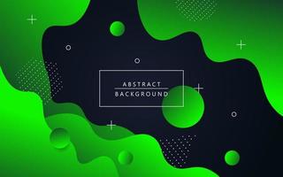 minimal green abstract geometric fluid dynamic wavy shape composition wavy background. eps10 vector