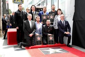 LOS ANGELES, APR 30 - Chamber Officials, Carson Daly, Ellen DeGeneres, NSYNC at the  NSYNC Star Ceremony  on the Hollywood Walk of Fame on April 30, 2018 in Los Angeles, CA photo