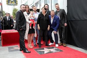 LOS ANGELES, APR 30 - Chris Kirkpatrick, Lance Bass, JC Chasez, Joey Fatone, Justin Timberlake, Guests, NSYNC at the  NSYNC Star Ceremony  on the Hollywood Walk of Fame on April 30, 2018 in Los Angeles, CA photo