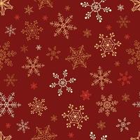 Snowflake Seamless Pattern Background vector