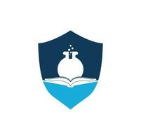Book Lab Logo Template Design Vector. Book Science Logo icon. vector