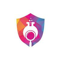 Search lab logo design. find lab logo design vector template. Lab Find Logo Icon Design.