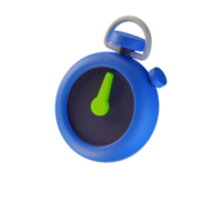 Alarm clock icon simple 3d render illustration png