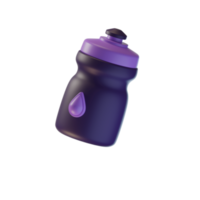 3d bottle icon isolated - 3d render png