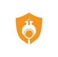 Search lab logo design. find lab logo design vector template. Lab Find Logo Icon Design.