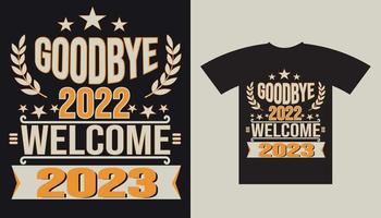 PrintGoodbye 2022 Welcome 2023 1 vector