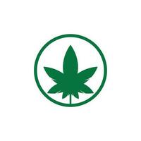 Cannabis Logo Design. cannabis leaf nature logo vector icon