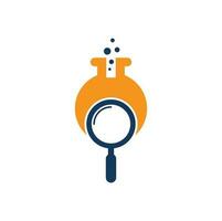 Search lab logo design. find lab logo design vector template. Lab Find Logo Icon Design.