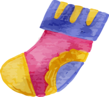 Chaussettes bébé clipart aquarelle png