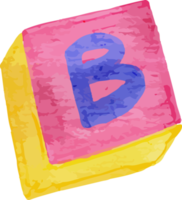 Letter B Watercolor Clip Art png