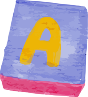 Letter A Watercolor Clip Art png