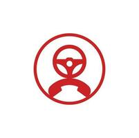 Drive call vector logo design. Steering wheel and phone symbol or icon.