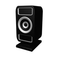 Speaker 3D Icon in Black, perfect for adding elements to your design png