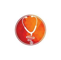 Stethoscope logo. medical icon. health symbol vector