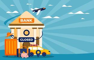 Bank Holiday Background vector