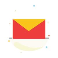 Mail Email School Abstract Flat Color Icon Template vector
