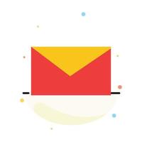 Mail Email School Abstract Flat Color Icon Template vector