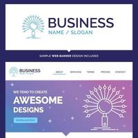 Beautiful Business Concept Brand Name Data vector