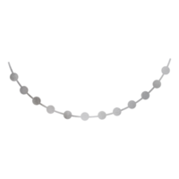 zilver metalen licht decoratie png