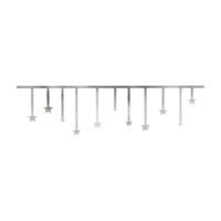 silver- metallisk dekorativ stjärnor png