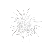 Silver Metallic Firework png