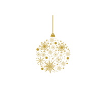 Golden Snowflake Ornament png