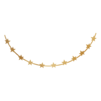 goldene metallische Sternverzierung png