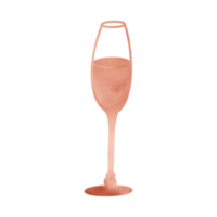 copo de vinho metálico de cobre png