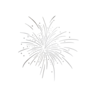 Silver Metallic Firework png