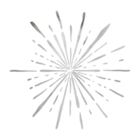 Silver Metallic Firework png