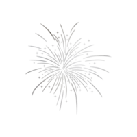 Silver Metallic Firework png