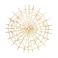 gouden metalen spin web png