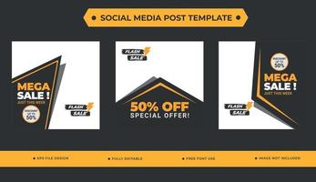 Business Social Media Post Template Design vector