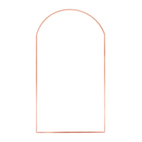 Copper Metallic Window Frame png