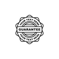 Guarantee stamp seal icon vector illustration