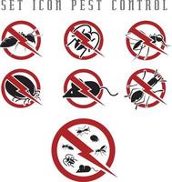 pest control icon set vector illustration.