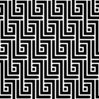 WHITE ABSTRACT SEAMLESS PATTERN WITH BLACK RECTANGULAR ZIGZAGS IN VECTOR