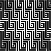 WHITE ABSTRACT SEAMLESS PATTERN WITH BLACK RECTANGULAR ZIGZAGS IN VECTOR